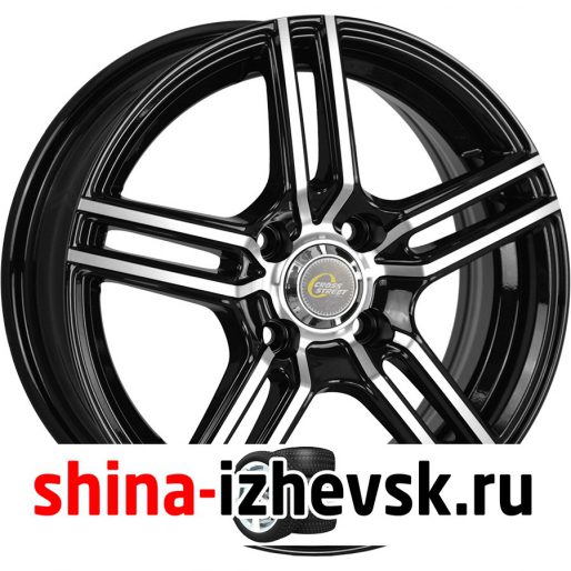 Колесный диск CrossStreet Y3177 6xR15 4×114.3 ET40 DIA66.1 черный полностью полированный в Ижевске
